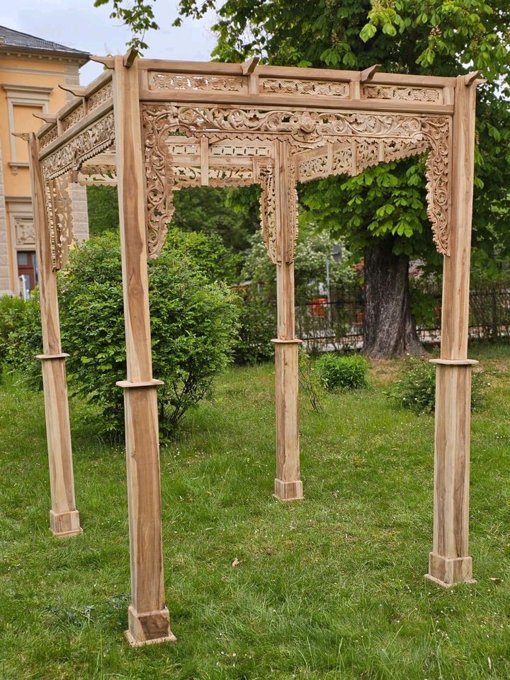 Pavillon Pergola Teak Holz in Werdau