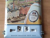 Blechschild Scherdel Bier Brauerei Hof Dauer Kalender Bayern - Mitterteich Vorschau