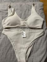 Bikini von H&M weiß Gr. 44 , Neu, Bustier , Seersucker Nordrhein-Westfalen - Stadtlohn Vorschau