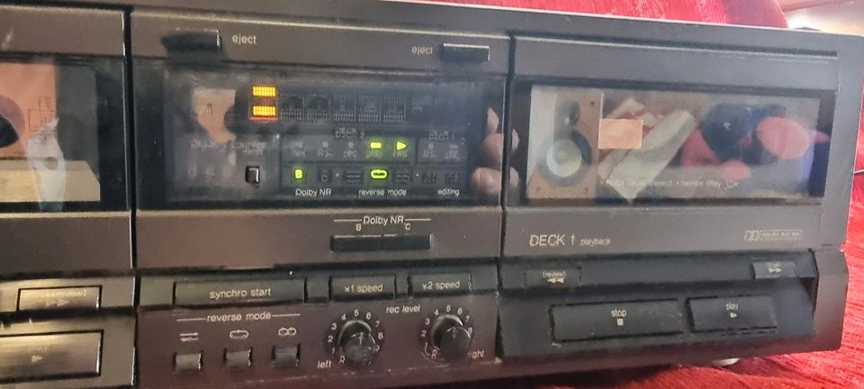 technics stereo doppelkassettendeck rs-tr 255 in Wustermark