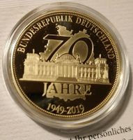 Gedenkprägung „Reichstag 70 Jahre BRD" 24-Karat-Gold + Zertifikat Niedersachsen - Schwülper Vorschau