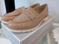 Neue Tamaris Loafer Gr 38 beige Lack mit weißer Sohle Nordrhein-Westfalen - Werl Vorschau