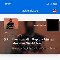 1x Travis Scott Frankfurt Stehplatz Karte Dortmund - Wickede Vorschau