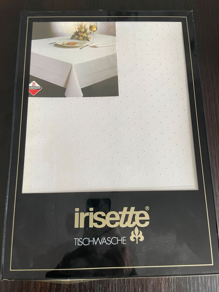 Tischdecke weiß Irisette 140/170 cm neu in Herten