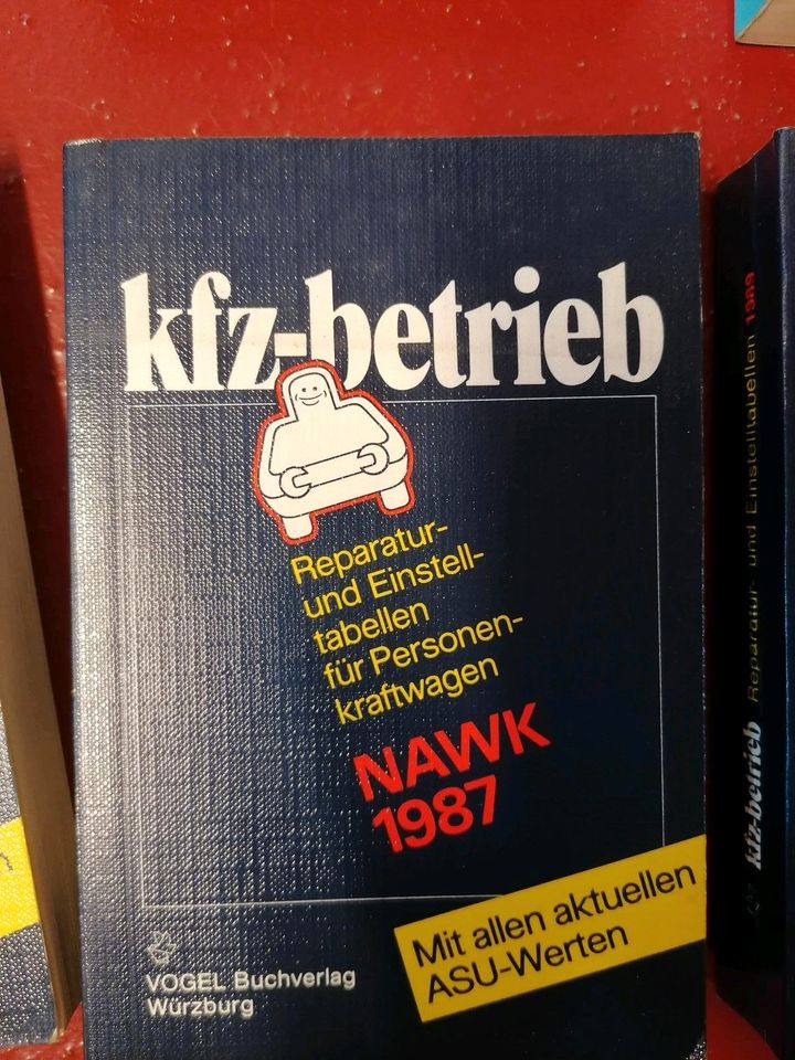 Reperatur+Einstelltab. KFZ versch.jahrg.Kalkulatoren,Abgaswerte in Ölbronn-Dürrn