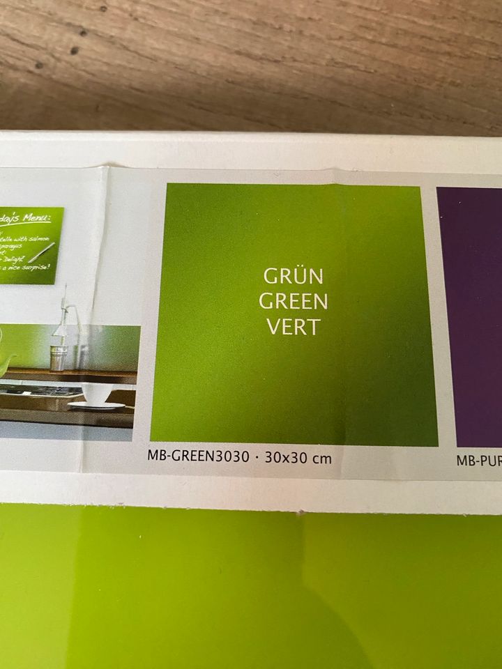 NEU! Memo Board Glas Magnet Tafel grün 30x30 in Krefeld