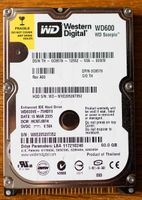 WD 60GB 2.5" ATA Festplatte gebraucht Bayern - Untermeitingen Vorschau