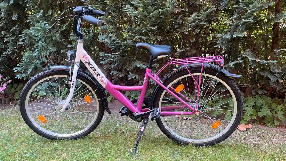 XB3 24 Zoll Mädchen-Kinder-Fahrrad Shimano pink/weiß in Potsdam