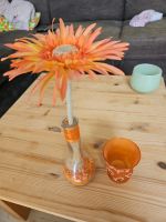 Orangene Deko. Künstliche Blume, Teelicht Nordrhein-Westfalen - Versmold Vorschau