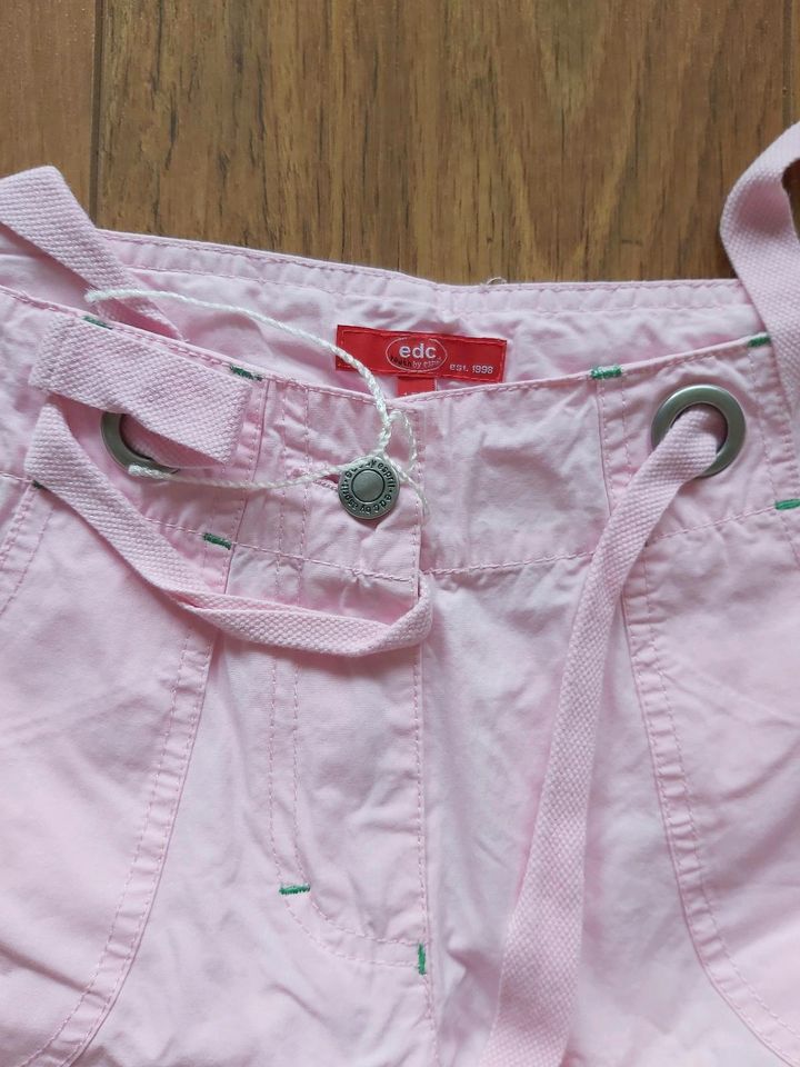 Edc Esprit Hose Sommer rosa Größe 176 neu in Olpe