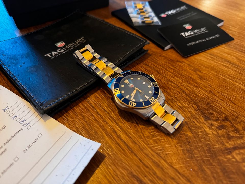 TAG HEUER Aquaracer bicolor (Stahl/Gold) WAB1120 FULLSET in Lübeck