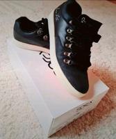 Schwarze Echtleder Sneakers in 40 von Soccx Hessen - Bad Emstal Vorschau