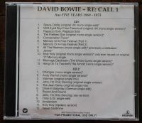 David Bowie: Re: Call 1 - 2 CDs - Presse-CD Niedersachsen - Sögel Vorschau