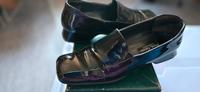 Schuhe, 40, Lack, dunkelblau Niedersachsen - Moormerland Vorschau