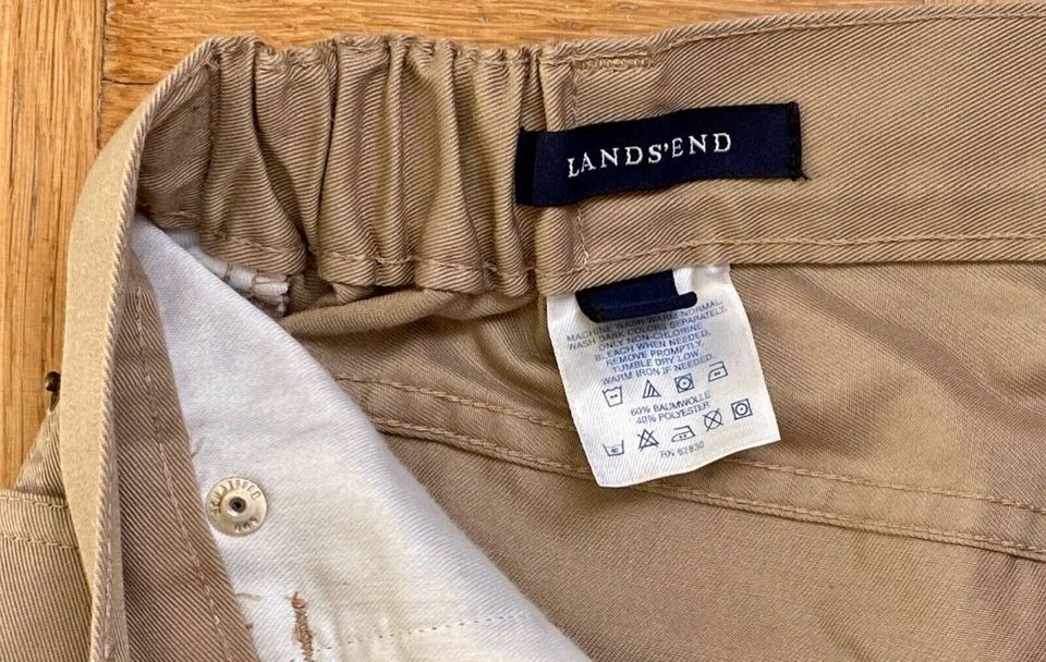 Lands End + Damenhose Hose + beige + Gr.10 in Unterföhring