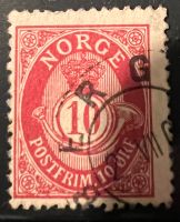 ‼️Norge 10 Postfrim Ore Briefmarke von 1896‼️ Sachsen - Chemnitz Vorschau