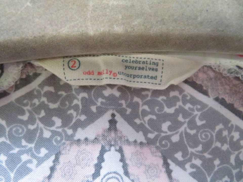 Odd Molly Kleid mit Schnürung M/2 100% Naturfaser Vintage Kollekt in Weingarten