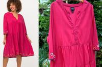 ❣️süßes°MiDi Kleid Gr. 42/44°Neuwertig°Hippie Style°Lochstickerei Hessen - Trebur Vorschau
