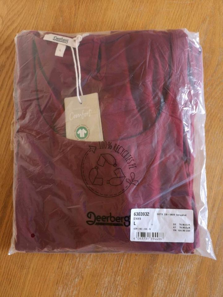 Deerberg Kleid Bio-Baumwolle bordeaux Gr. L in Leipzig