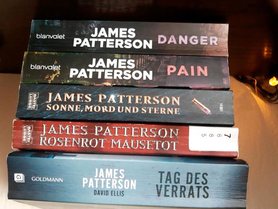 5 Taschenbücher von James Patterson Krimis/Thrillers in Maintal