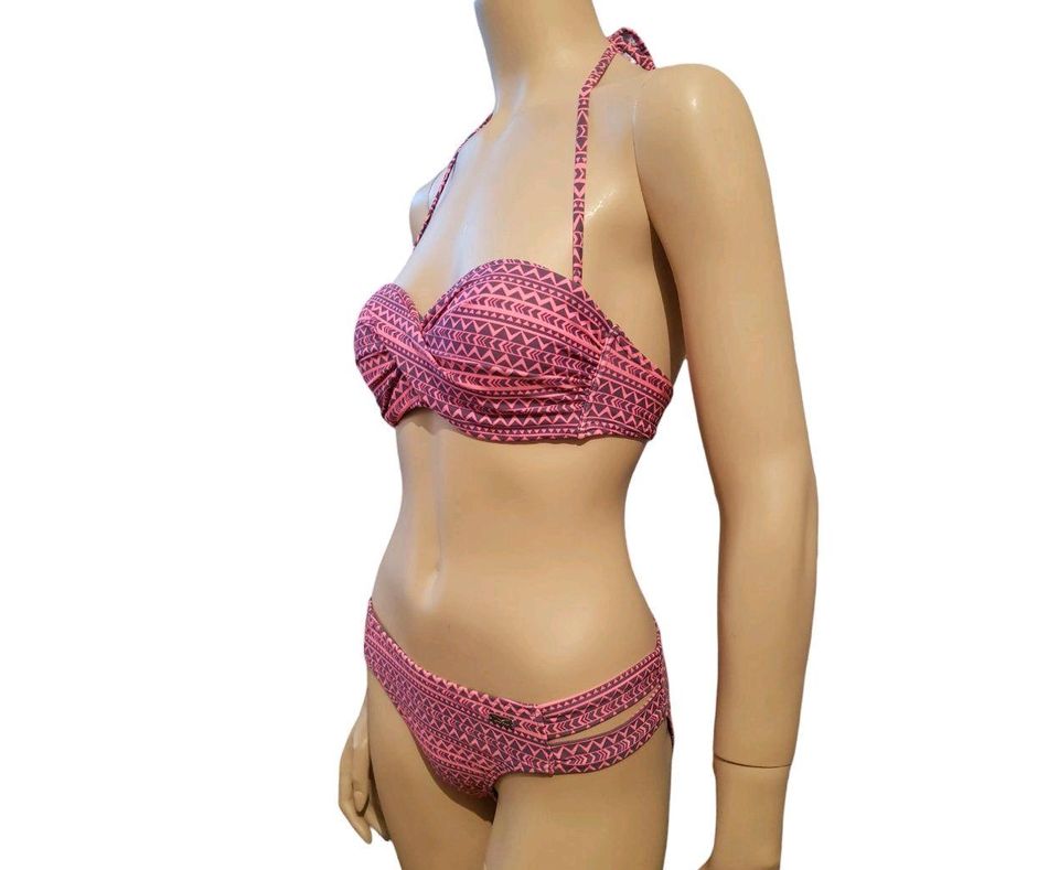 Venice Beach Bikini S 36B 70B Pink Grau Neu mit Etikett in OVP ! in St. Egidien