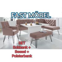 NEU! Eckbank + Sitzbank Doppio ! Powder Pink ! Esszimmer Polster Nordrhein-Westfalen - Löhne Vorschau