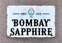 Retro Blechschild Deko Schild Vintage 30x20cm Bombay Sapphire Neu Baden-Württemberg - Walddorfhäslach Vorschau