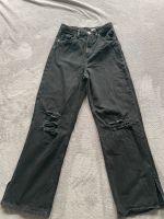 Schwarze Wide Leg Jeans Niedersachsen - Deutsch Evern Vorschau
