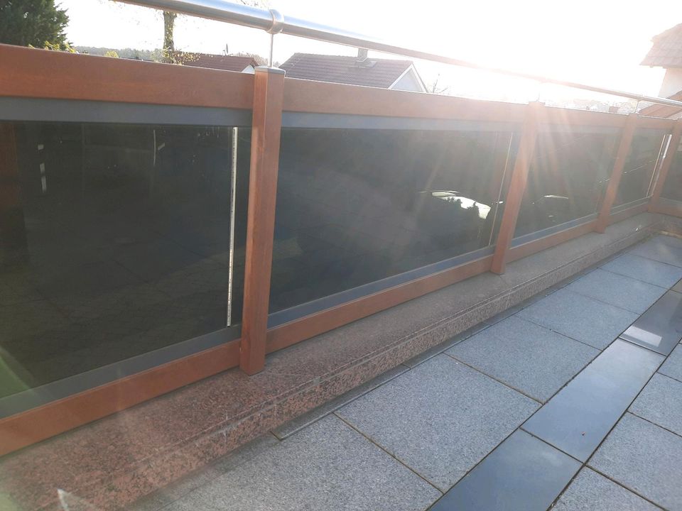 2 Stück Sichtschutz/Windschutz  aus getöntem Glas (VSG) Neuware! in Wiernsheim