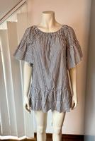 Zara Tunika Longbluse gestreift weiß anthra Gr. M wie Neu Bayern - Haibach Unterfr. Vorschau