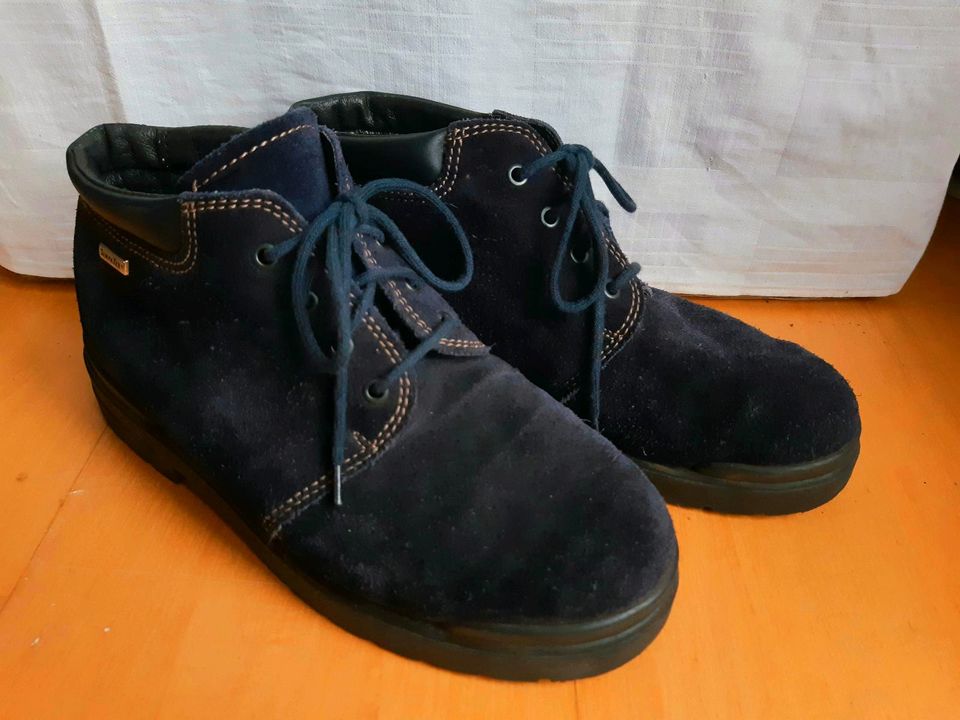 Schnürschuhe, Wildleder, Rohde, blau, Gr. 37 in Ahrensburg