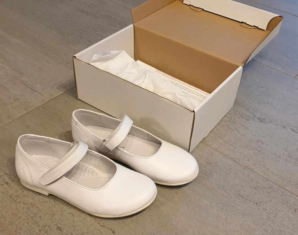 NEU Gr. 30 Spangenschuhe weiss festlich Ballerinas Hochzeit Taufe in Mühlheim am Main