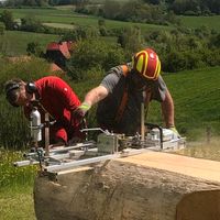 Mobiles Sägewerk (Bretter, Bohlen, Tischplatten...) Hessen - Burgwald Vorschau