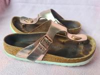 Birkenstock Gizeh Sandalen Cooper Rose Gr. 37 Leder Inkl.Versand Nordrhein-Westfalen - Langenfeld Vorschau