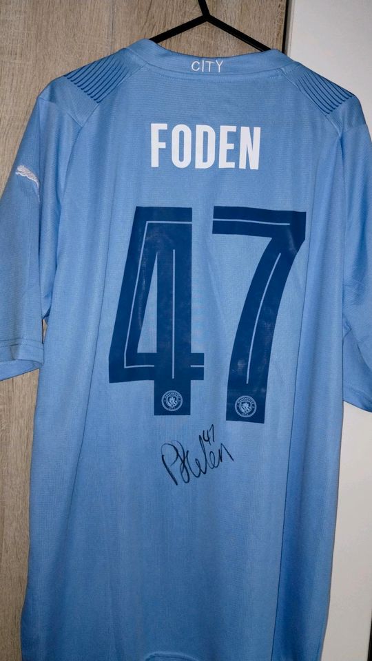 Original Autogramm Handsigniert Phil Foden Manchester City Trikot in Lichtenfels