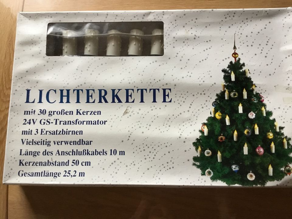 Neue Christbaum Beleuchtung Lichterkette Weihnachten in Ratzensägmühle
