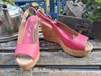 UNISA Sandalette Plateau Keil Leder Kork Pink 38 - NEU Hessen - Kassel Vorschau