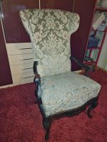 Antiker Sessel Stuhl florales Muster Antiquität Thüringen - Dermbach Vorschau