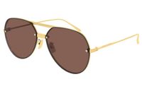 Original Bottega Veneta Sonnenbrille braun/Gold Saarland - Neunkirchen Vorschau