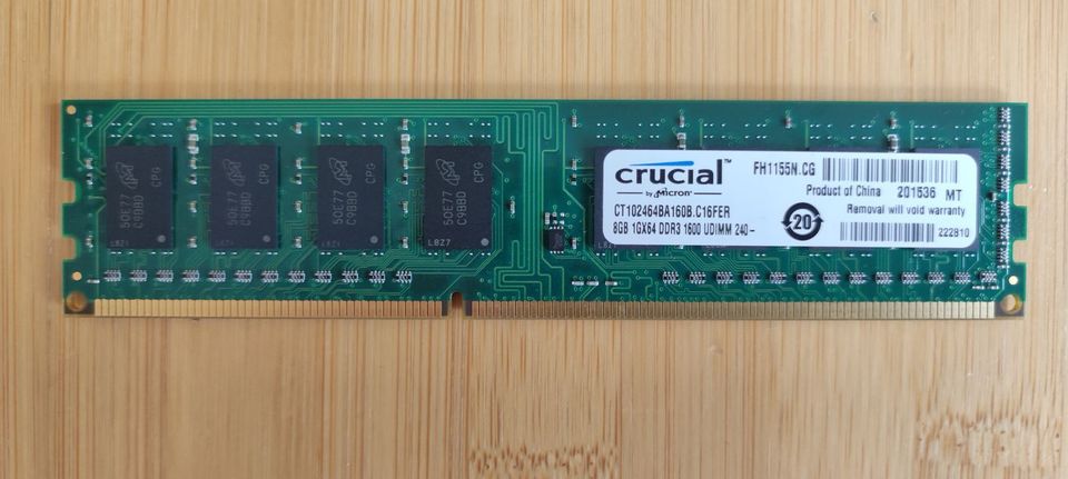 8GB DDR3 1600 RAM Crucial in Marxzell
