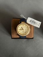 Michael Kors Uhr gelbgold/blaues Lederband wie NEU! Nordrhein-Westfalen - Rösrath Vorschau