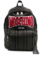 Moschino logo-patch striped backpack - Black Baden-Württemberg - Denzlingen Vorschau