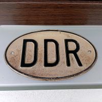 altes Blechschild DDR, Auto Schild antik Sachsen - Muldenhammer Vorschau