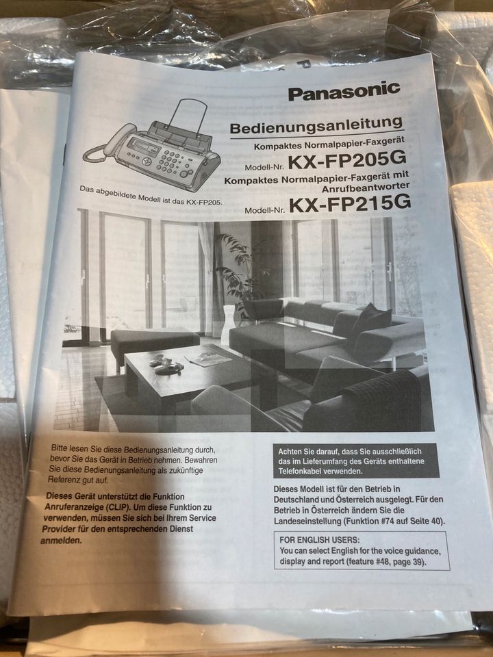 Panasonic KX-FP 205G Faxgerät Kopierer wie neu in Dortmund