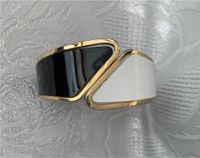 Vintage Klemm Armband, Gold-schwarz-weiß Nordrhein-Westfalen - Bad Driburg Vorschau