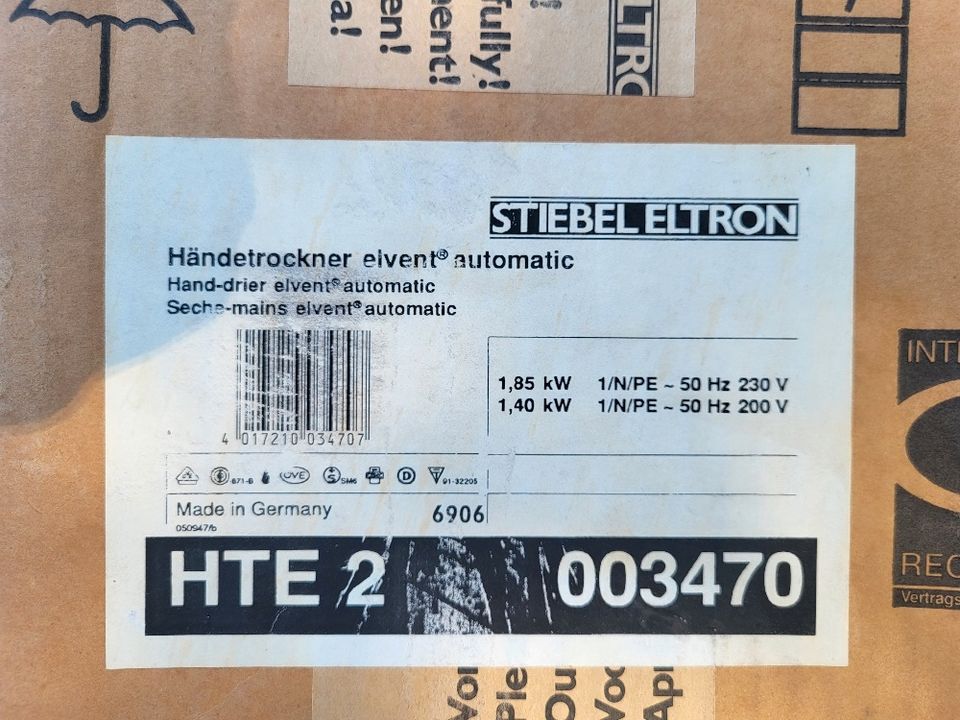 Stiebel Eltron Händetrockner elvent Automatic  HTE2 003470  230 V in Eckstedt