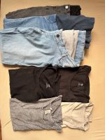 Umstandsmode 3 Umstandsjeans 4 (Langarm-)shirts Gr. 38 Paket Set Niedersachsen - Braunschweig Vorschau