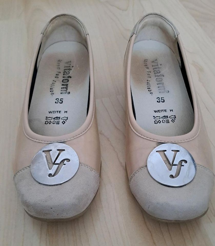 Ballerina Vitaform Gr. 35 Weite H beige in Frankfurt am Main