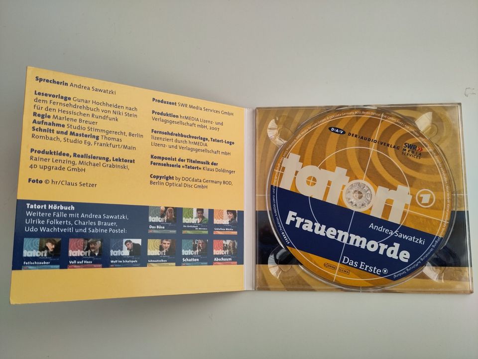 Tatort – Frauenmorde / Hörbuch auf CD, sehr gut / Andrea Sawatzki in Hamburg