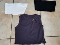 Punk Shirt / T-Shirt / Tops / Bandeau-Top/ Tube-Top in Größe S Sachsen - Bernsbach  Vorschau
